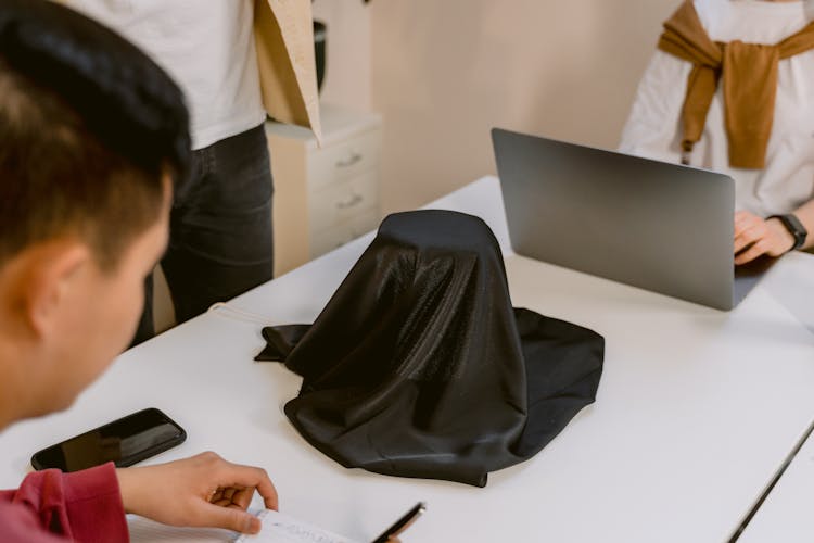 Black Cloth On The Table