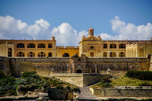 Free Stunning view of Fort Manoel in Gzira, showcasing 18th-century architecture. Stock Photo