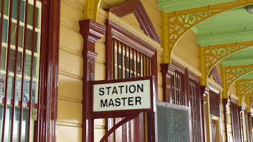Free stock photo of railway platform, station master Stock Photo
