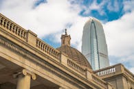 Low Angle View of Old and Modern City Architecture