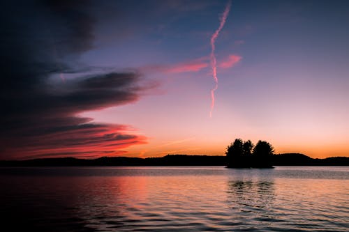 Photos gratuites de arbres, aube, chaîne de montagnes