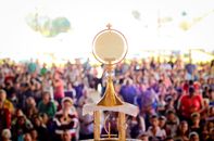 Gold Colored Trophy in Tilt Shift Lens