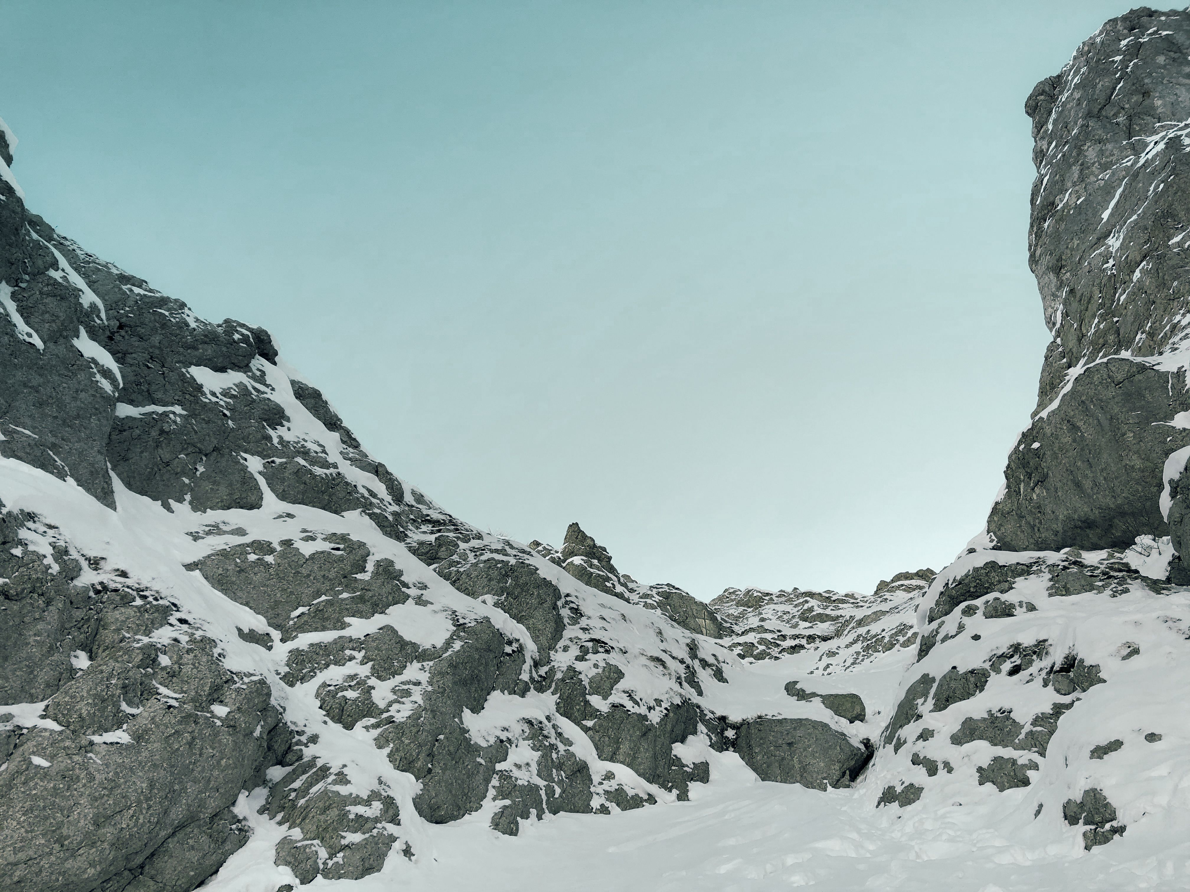 Snow Covered Mountain Under the Blue Sky · Free Stock Photo