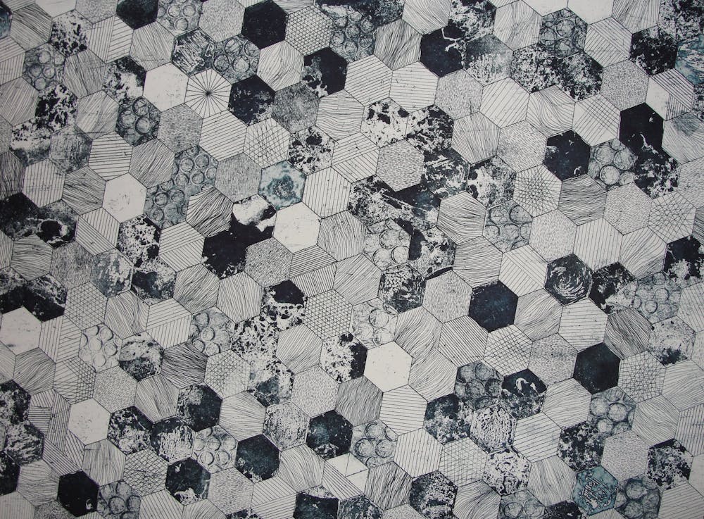 Batik Geometric fabric