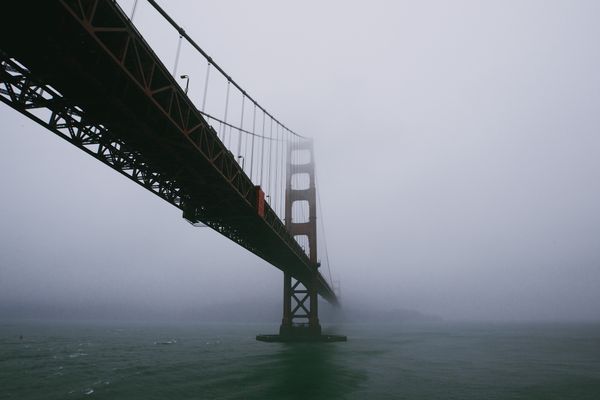 Golden Gate Bridge at sunset - JPG image