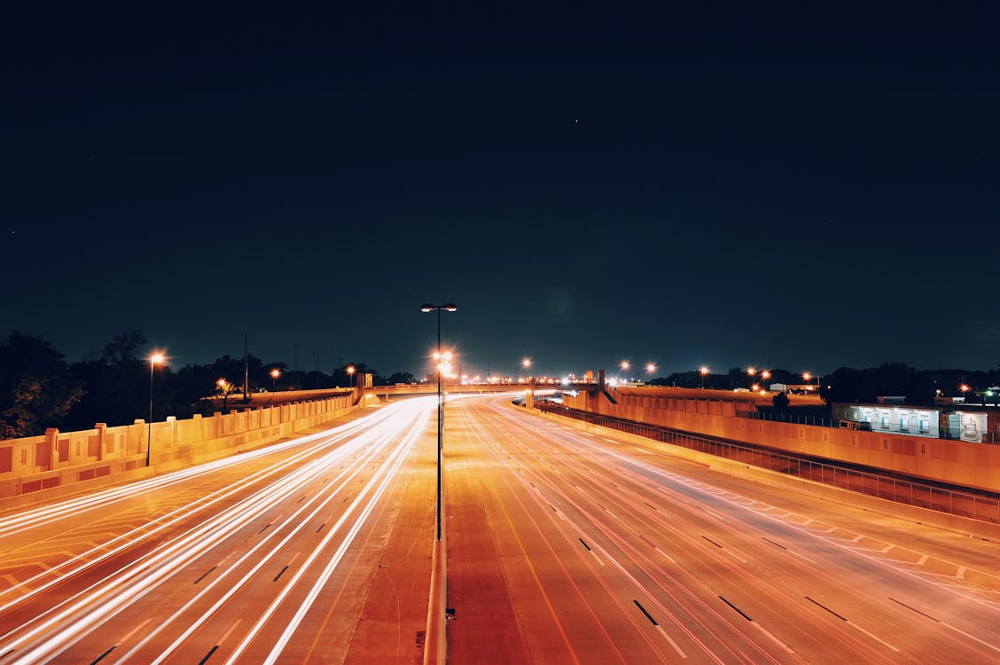 Gratis Immagine gratuita di autostrada, luci, lunga esposizione Foto a disposizione
