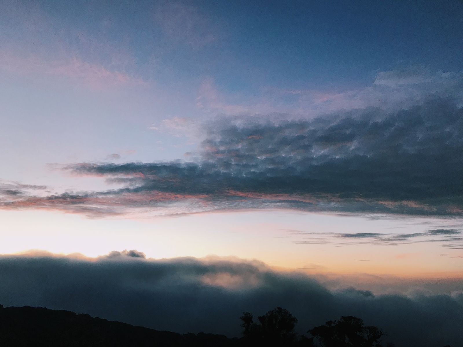 Sunrise over mountains