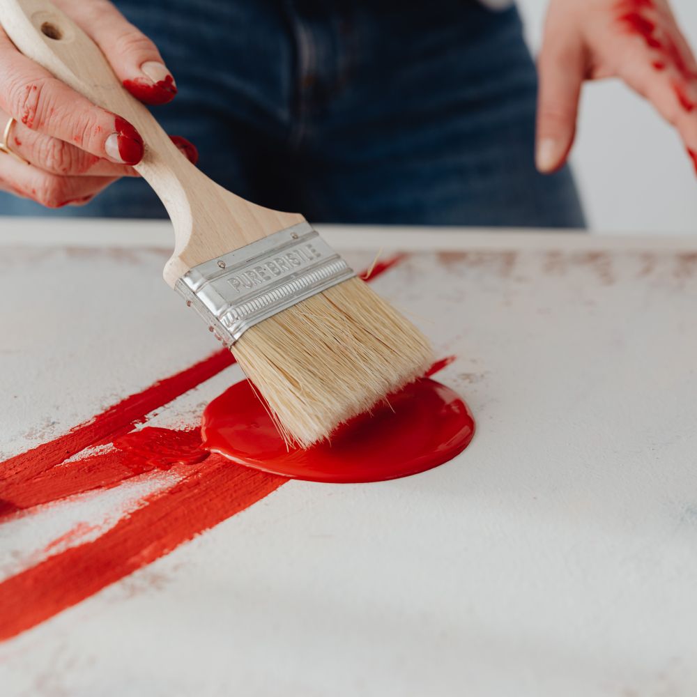 Painters and Decorators in Barbican — dust sheets down and the room fully protected