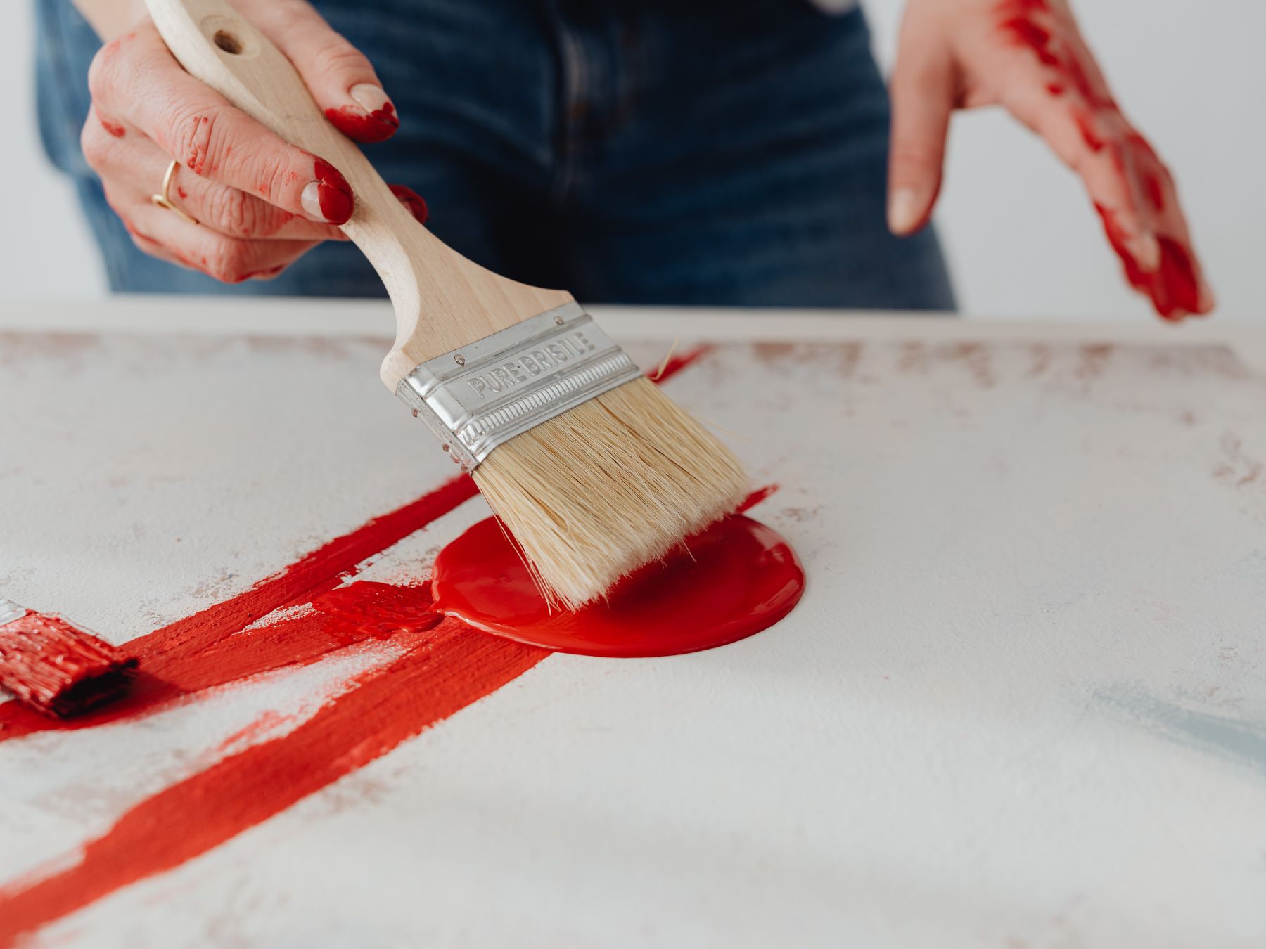 Painters and Decorators in Purley — quality trade paint going on in two coats
