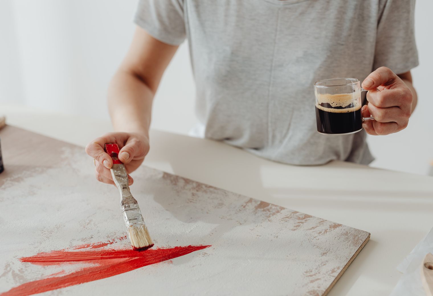 Fence and Decking Painting in Hazelwood — walls rolled to an even, flat finish