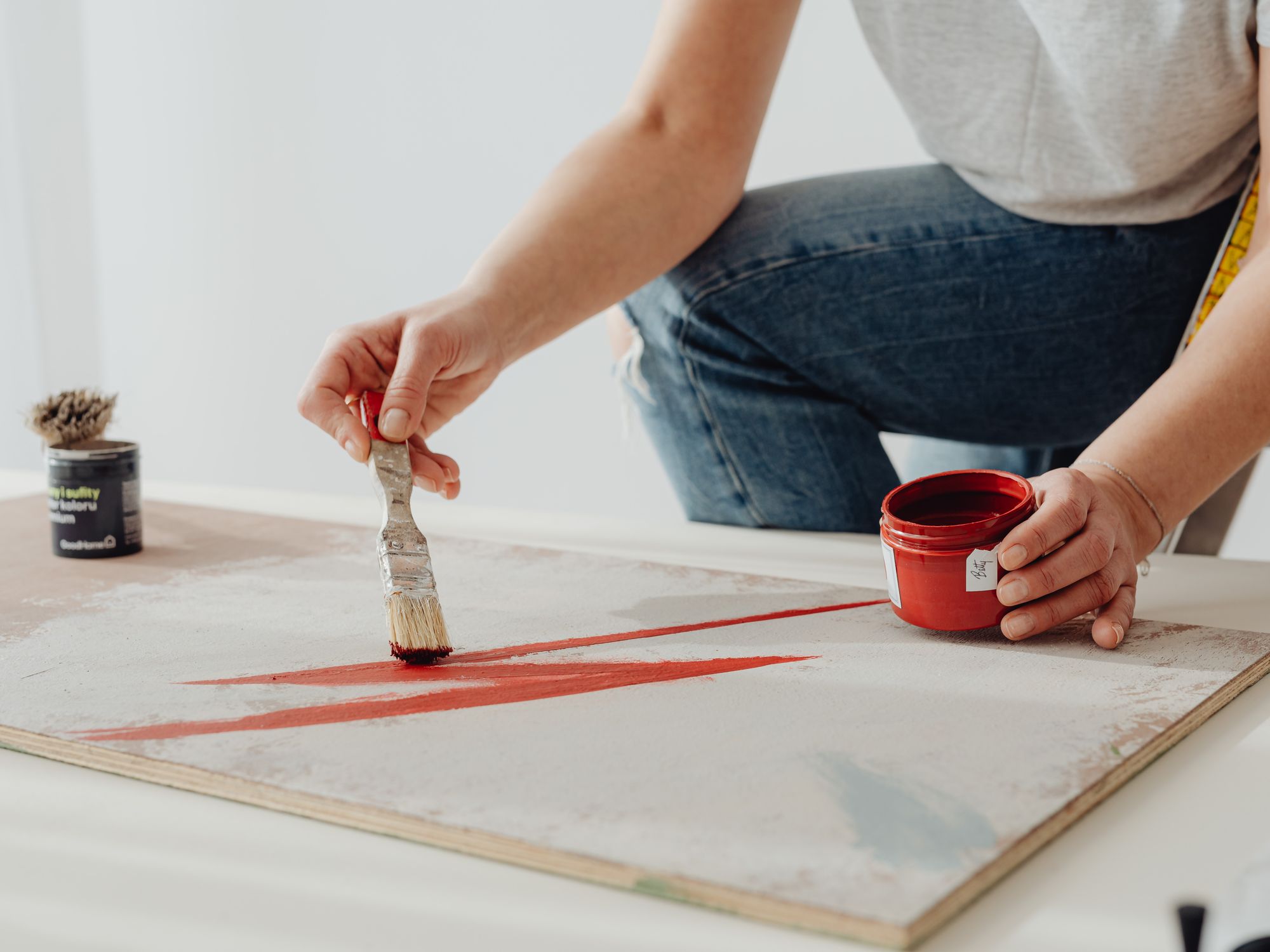 Masonry and Render Painting in Keston, Bromley — professional painter and decorator at work