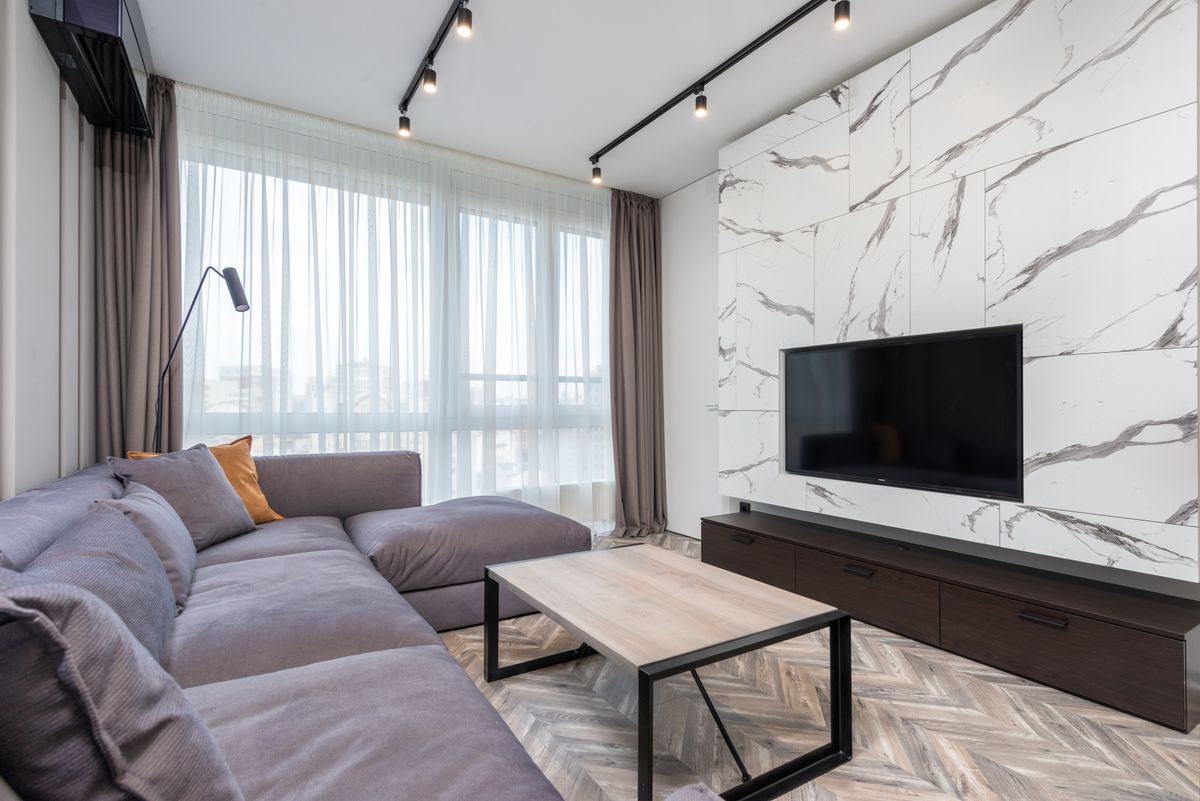 Cinewall / TV-wand (strak afgewerkt)