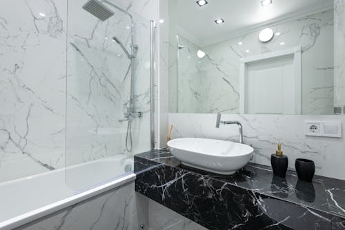 Gratis Foto stok gratis cermin, desain interior, kamar mandi Foto Stok