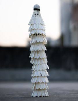 White Cone Shaped Decor on Gray Concrete Floor