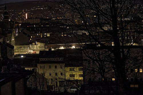 Free stock photo of city at night