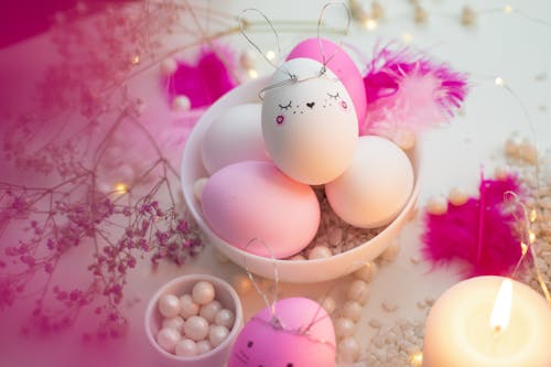 White And Pink Easter Bunny Eggs