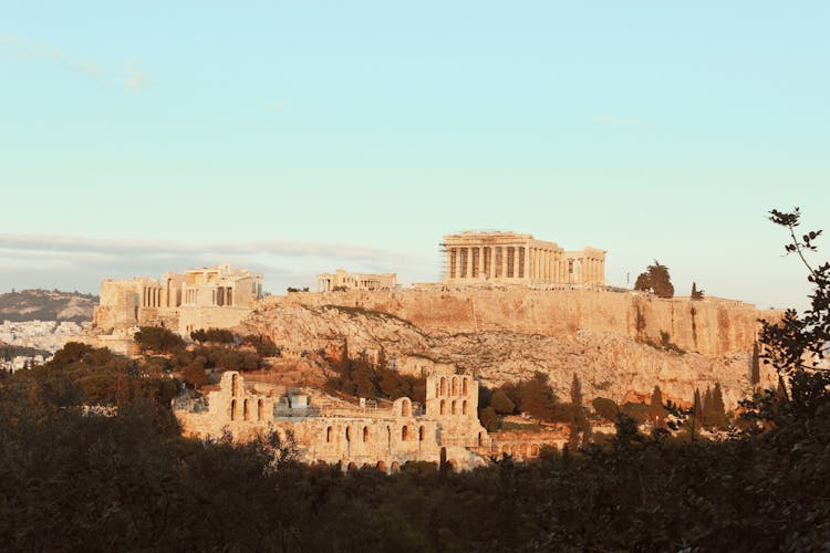 The Acropolis Of Athens At Greece