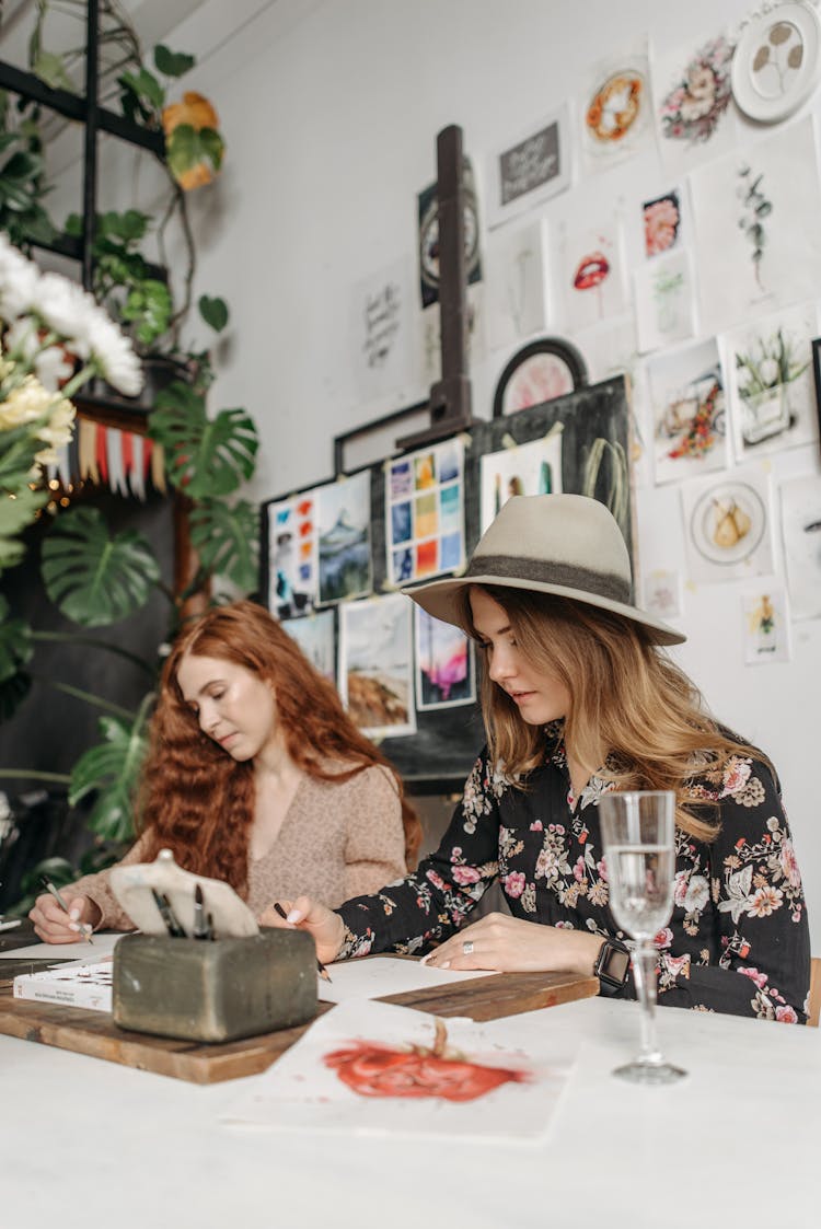 Friends Sitting At The Table