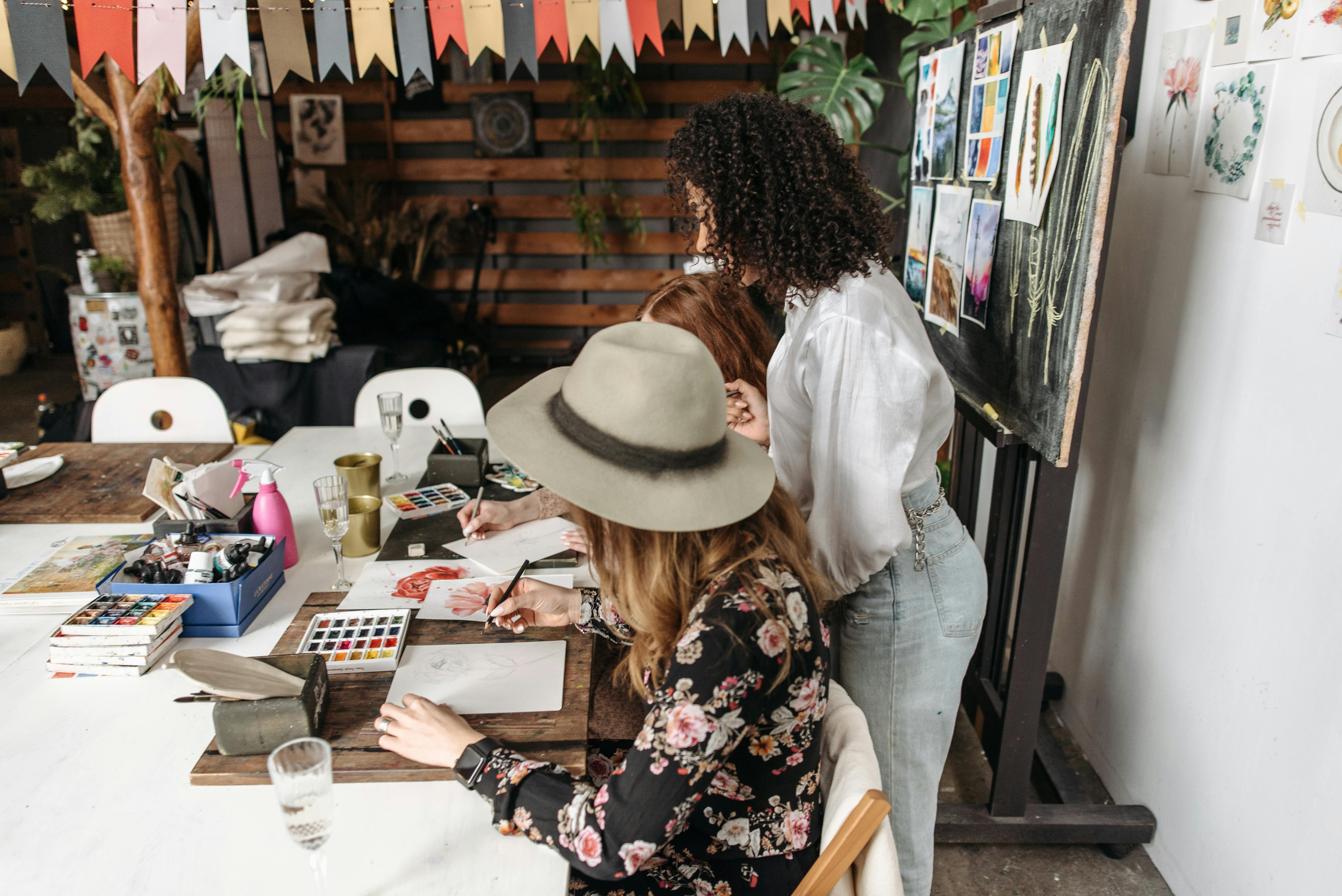 How do you teach an adult to paint?