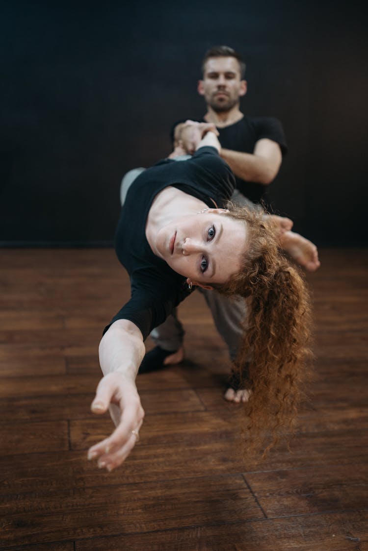 Couple Training A Dance