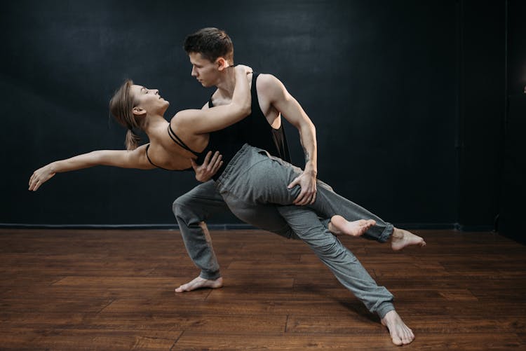 Man And A Woman Dancing Together