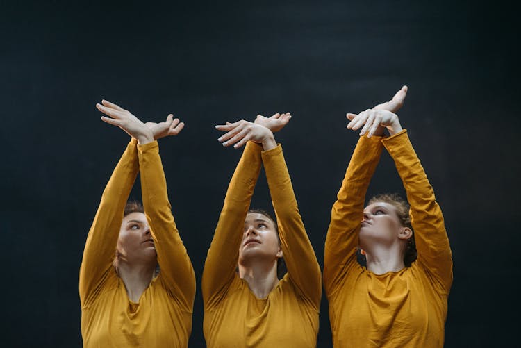 Women Practicing Their Dance Moves