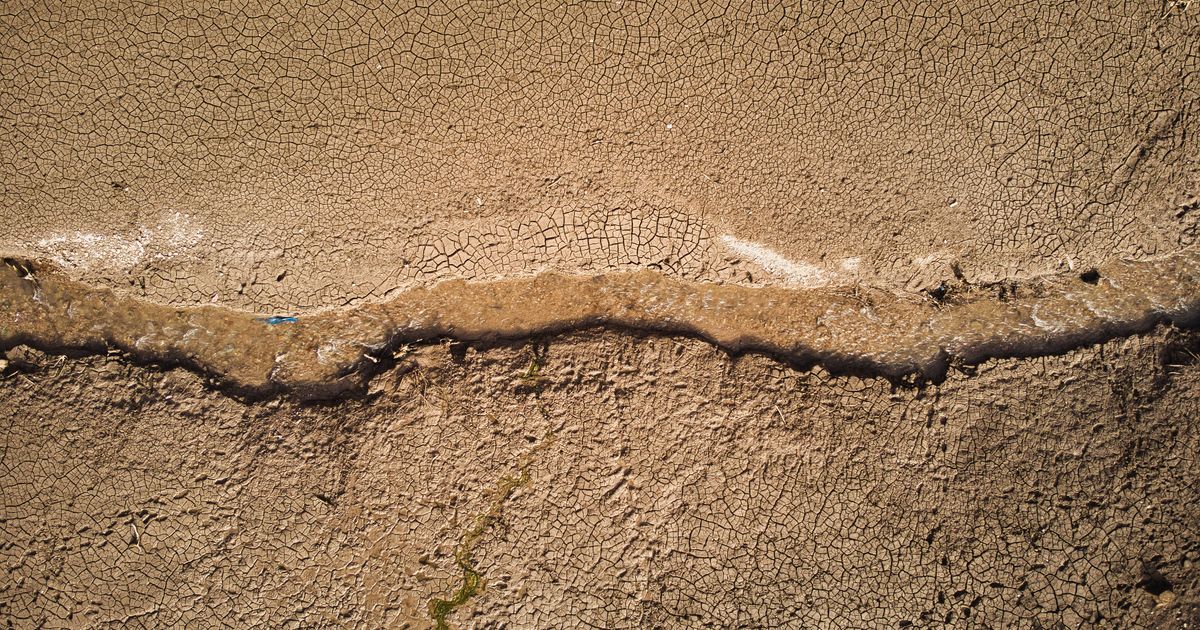 A fault line splitting dry ground, representing a market structure shift (MSS)