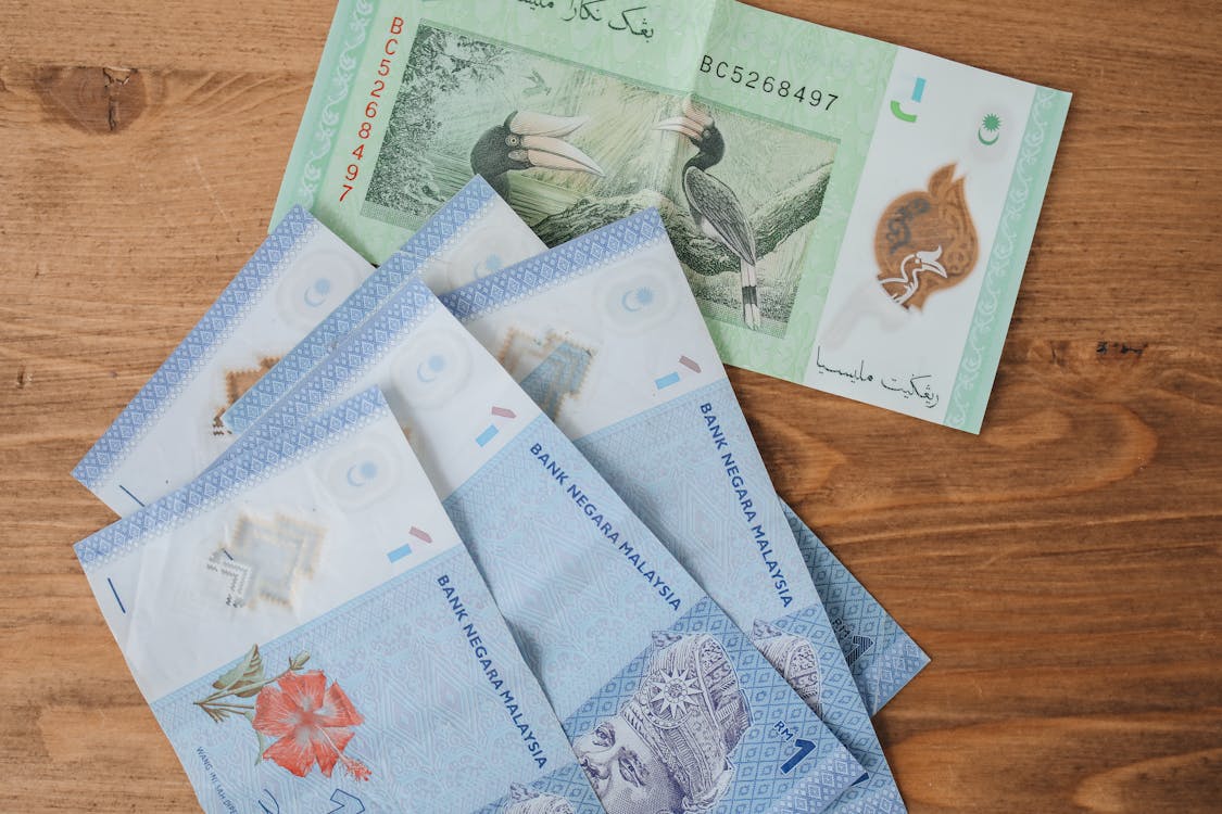 Free A Variety of Malaysian Currency Stock Photo
