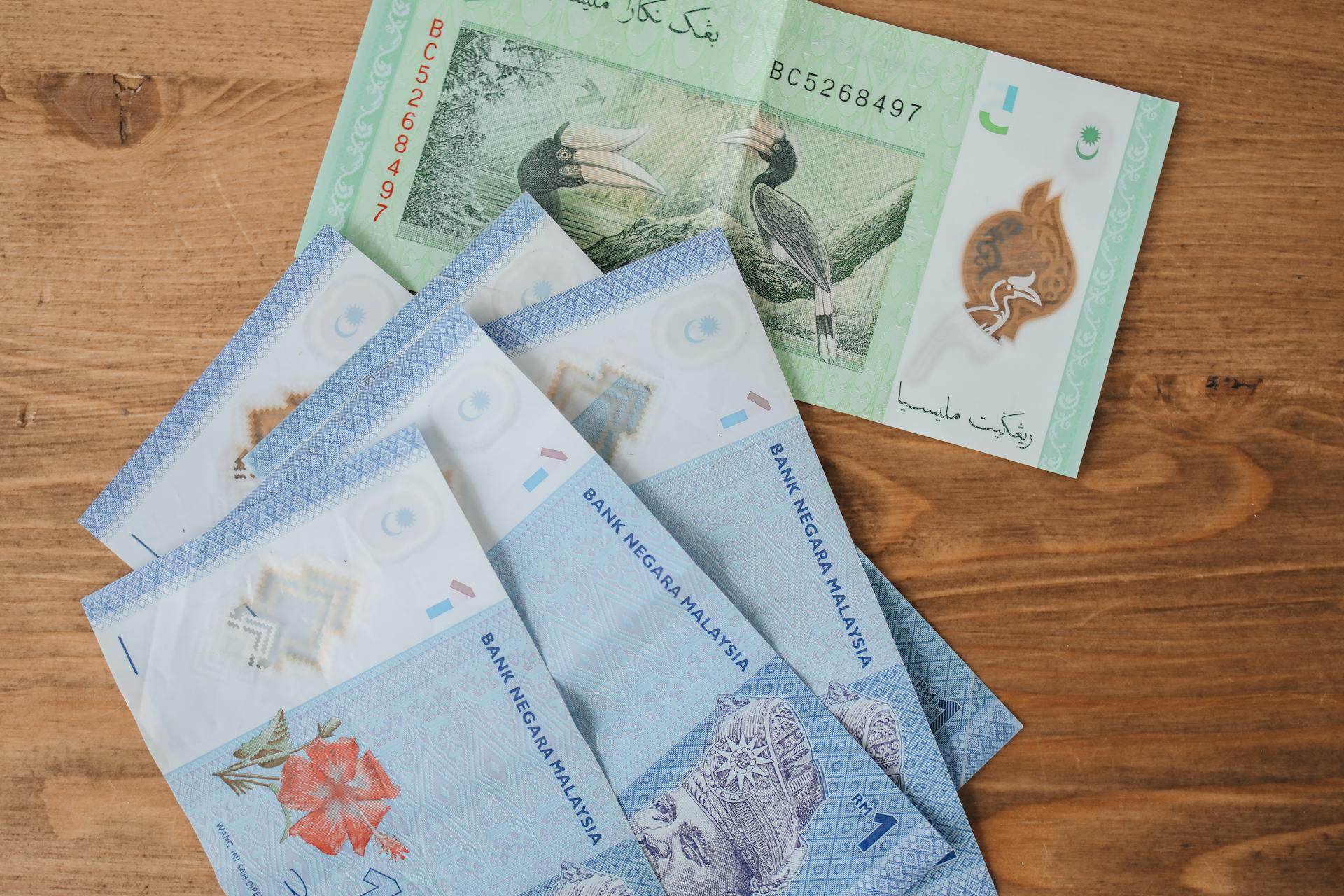 A Variety of Malaysian Currency