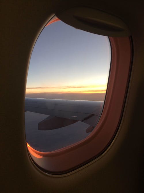 An Airplane Window with a View