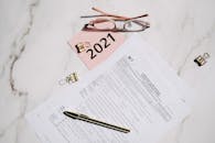 Close-Up Shot of Documents