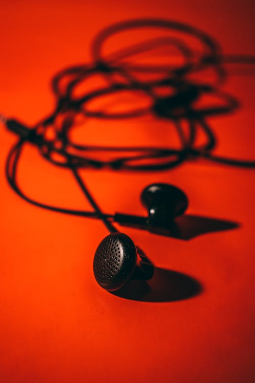 Free stock photo of black headphones, headphones, music