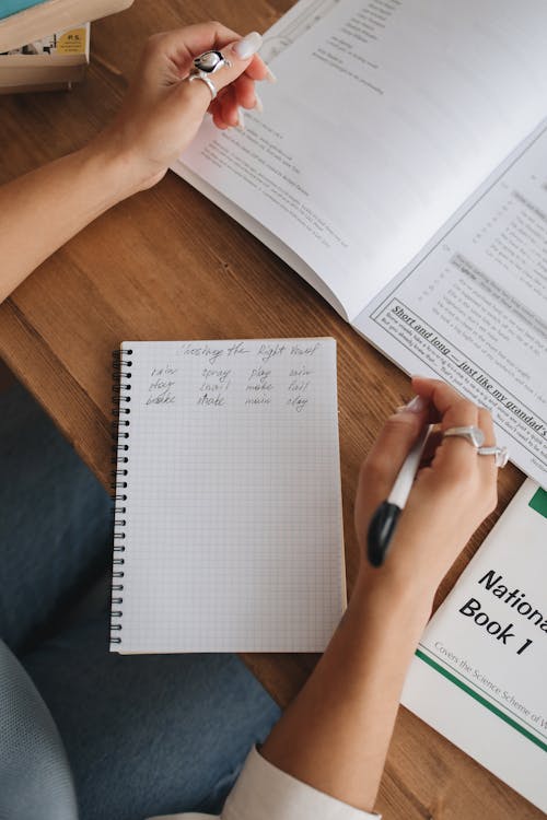 Free Student Doing Her Homework Stock Photo