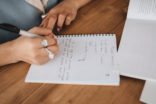 Student Doing Her Homework