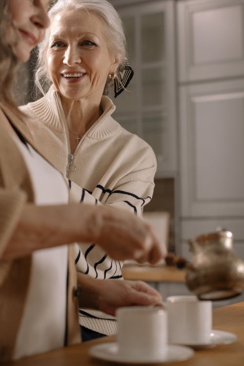An elderly woman