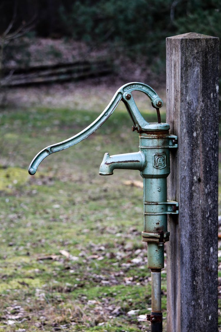 Close-up Photo Of An Unused Water Pump 