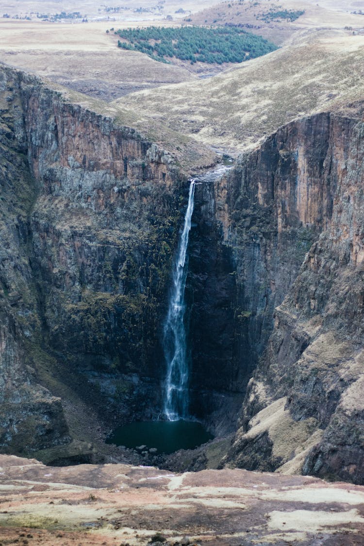 Maletsunyane Falls In Lesotho 