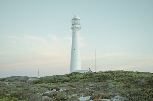 Clear Sky over Lighthouse