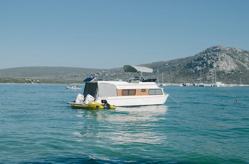 White Boat on Water