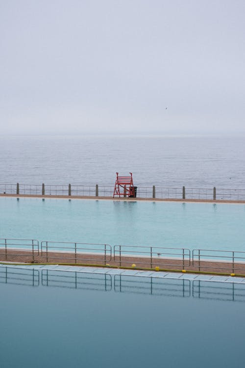 Swimming Pool on a Seashore 