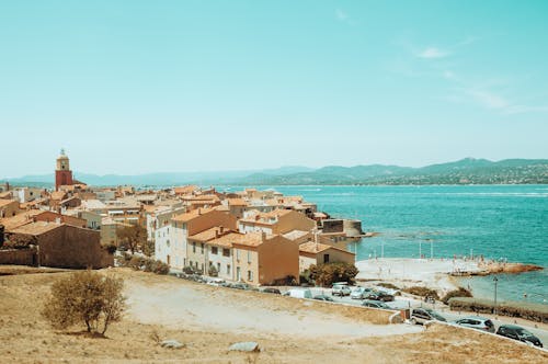 Foto d'estoc gratuïta de Costa, edificis, fons de pantalla