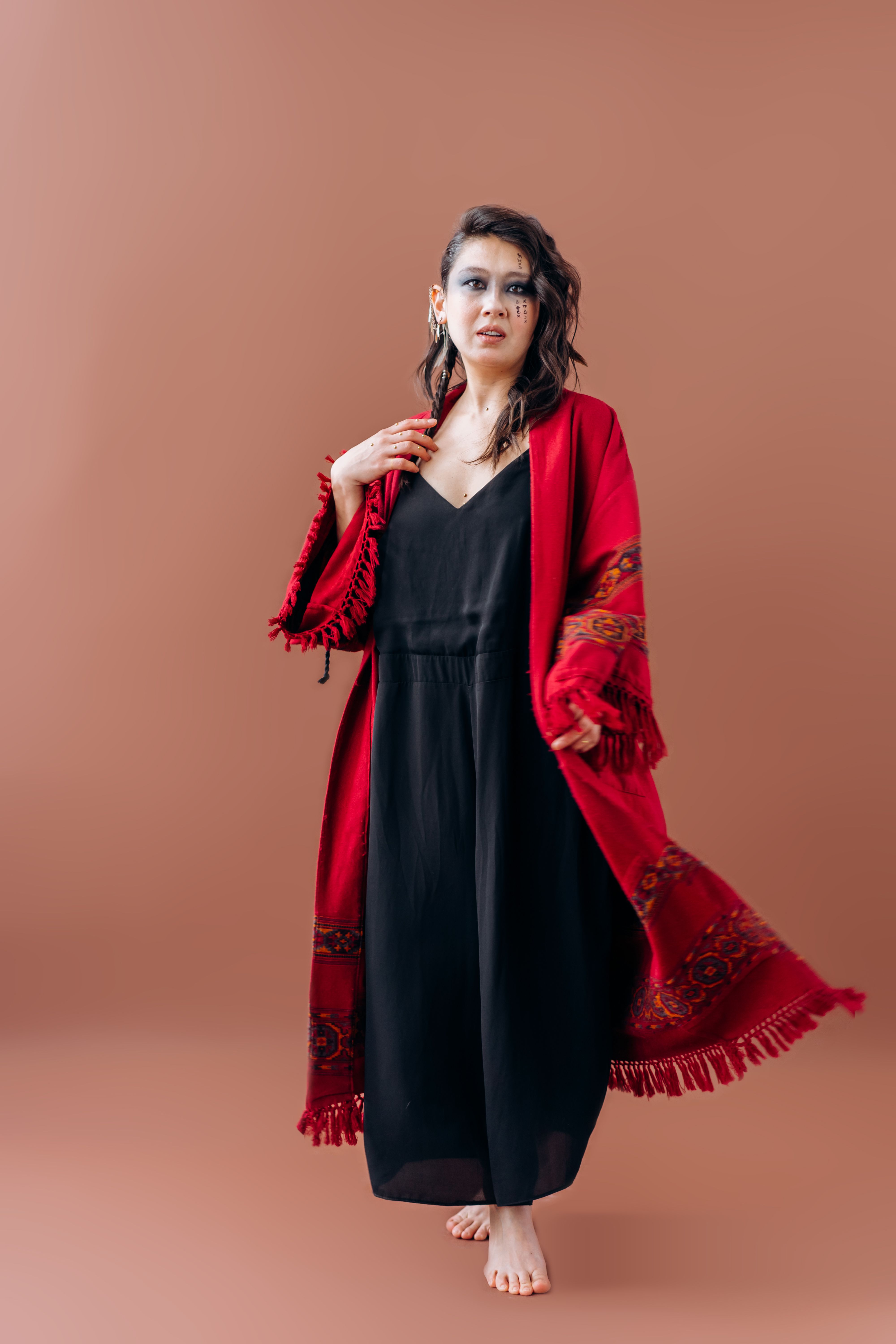 sheer floral maxi dress Rheda Women's Long Sleeve Sheer Floral Tiered Maxi Dress, Vintage Floral Vintage Floral / M