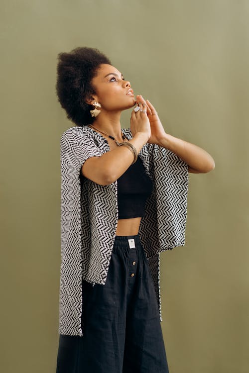 Ingyenes stockfotó 4k, afro-amerikai nő, divat témában