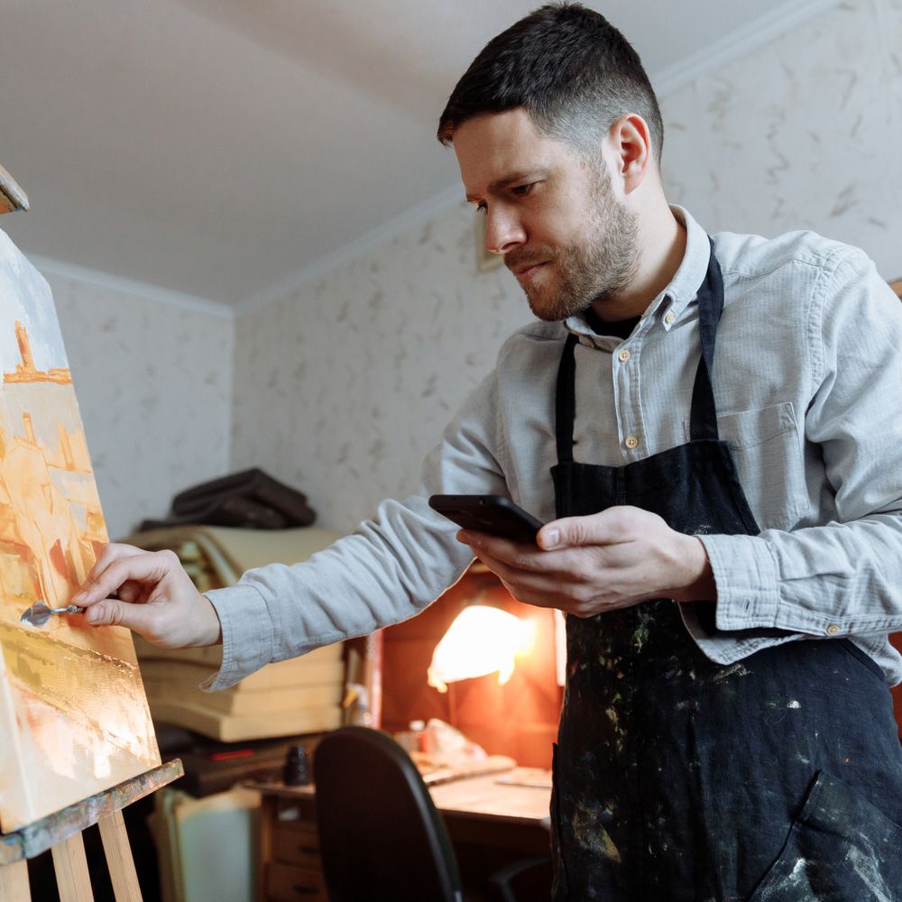 Painters and Decorators in Hatton — careful masking before painting begins