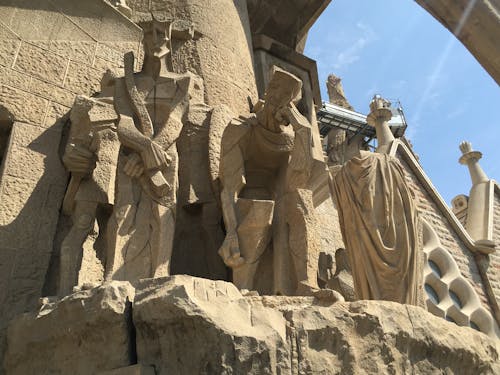 Foto profissional grátis de barcelona, Espanha, estátuas