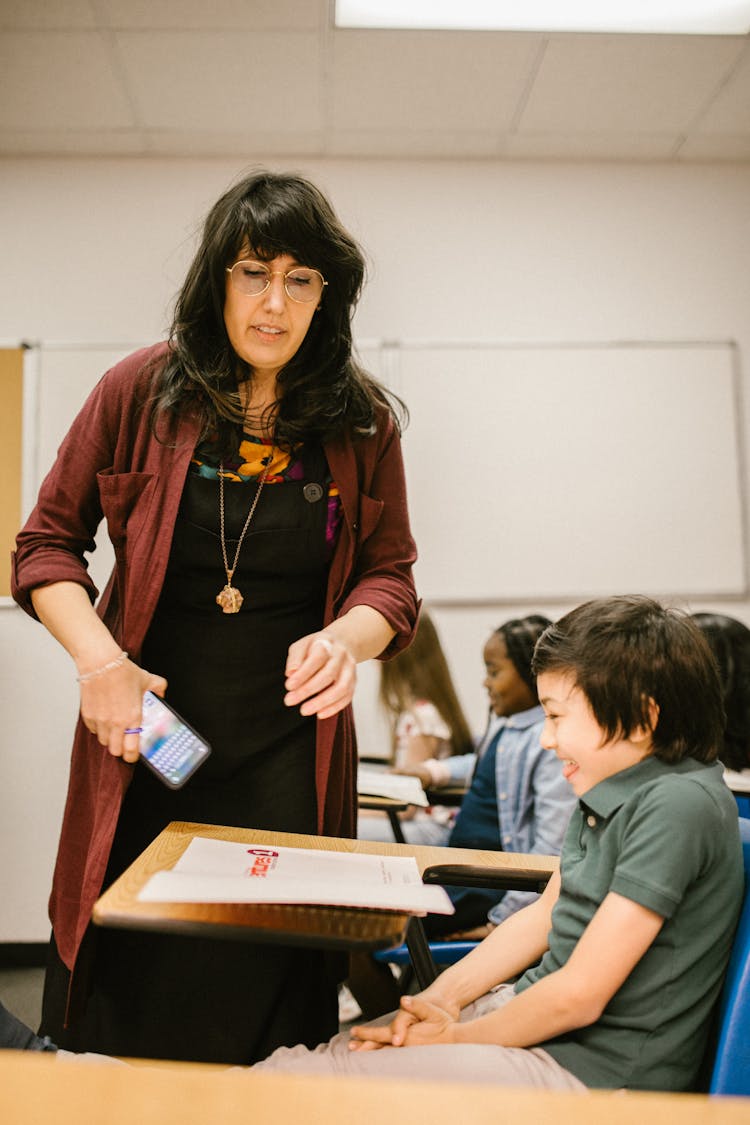 Teacher Scolding Her Student