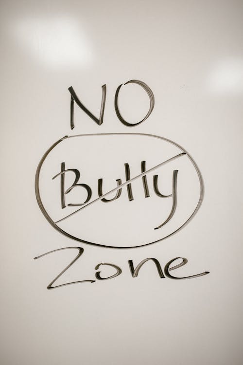 Free Message Against Bullying Stock Photo