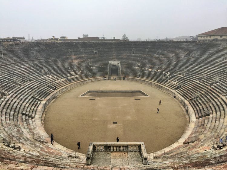 Aerial Photography Of A Stadium