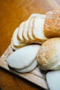 Assorted Breads over Wooden Board
