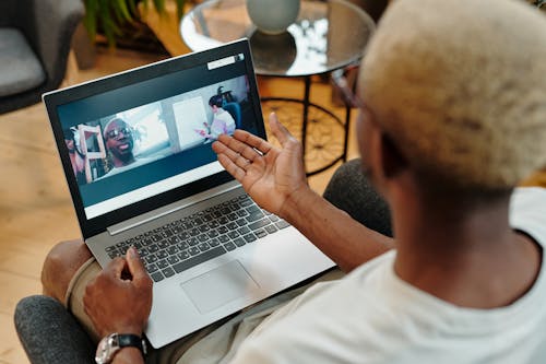 Man on a Video Call